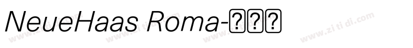 NeueHaas Roma字体转换